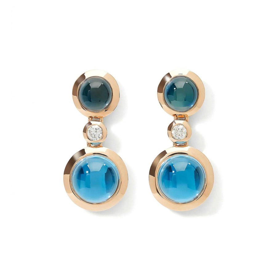 Ohrschmuck Tamara Comolli | Tamara Comolli - Bouton 2 Cabochon Ohrringe Sky