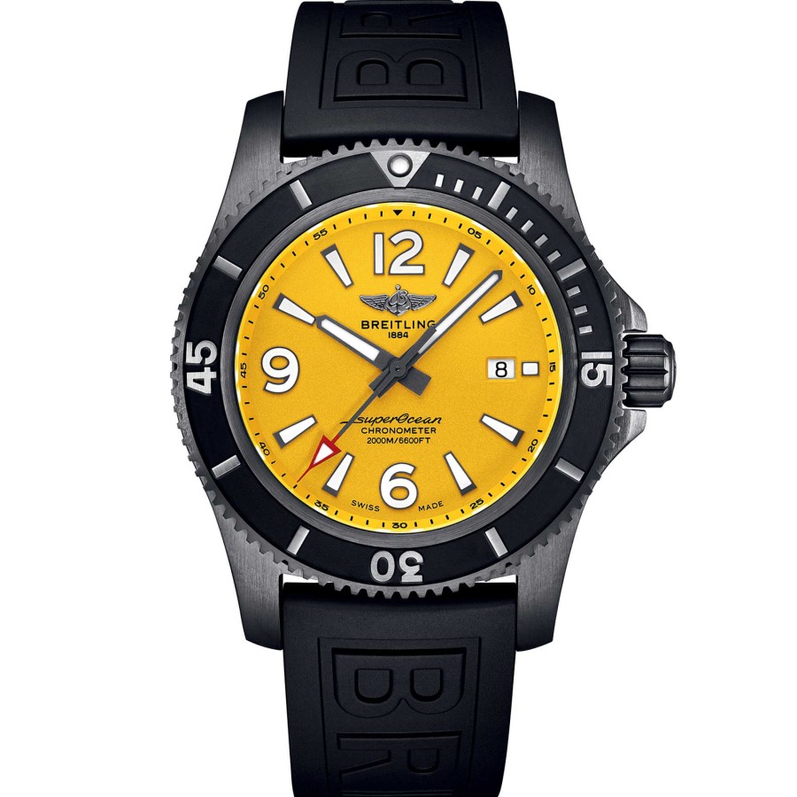 Herrenuhren Breitling | Breitling - Superocean Automatic 46 Black Steel