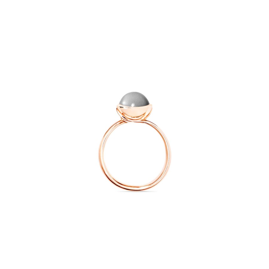 Ringe Tamara Comolli | Tamara Comolli - Bouton Ring Small Grauer Mondstein