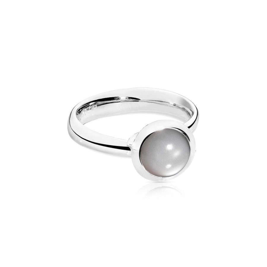 Ringe Tamara Comolli | Tamara Comolli - Bouton Ring Small Grauer Mondstein