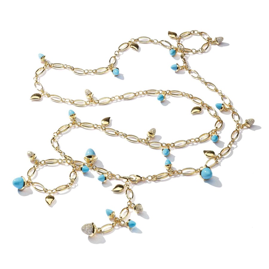 Halsschmuck Tamara Comolli | Tamara Comolli - Lange Mikado Kette Turquoise