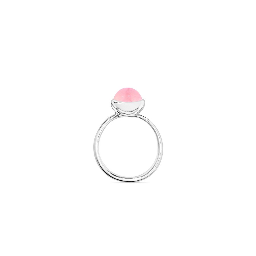 Ringe Tamara Comolli | Tamara Comolli - Bouton Ring Small Pinker Chalcedon