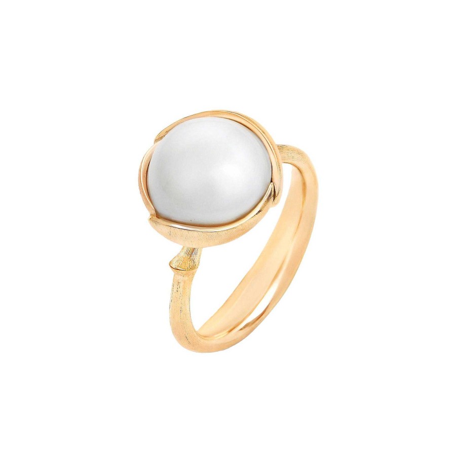 Ringe Ole Lynggaard Copenhagen | Ole Lynggaard Copenhagen - Lotus Ring Pearl Small