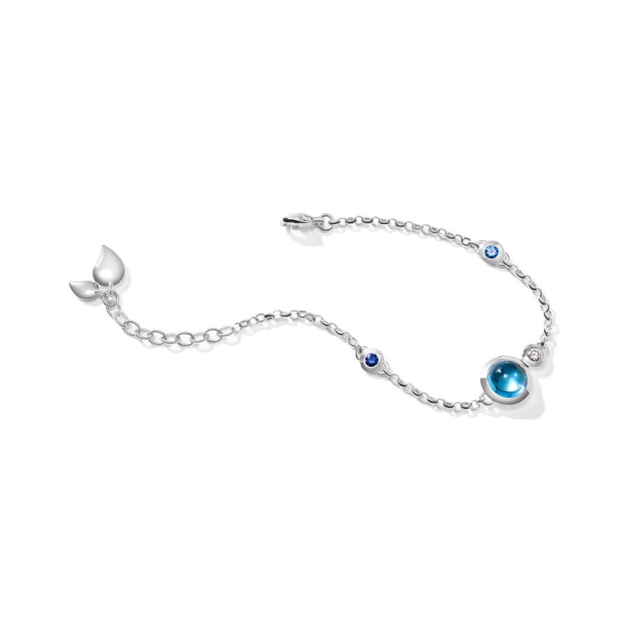 Armschmuck Tamara Comolli | Tamara Comolli - Bouton Armband Mini Chain 'Ocean' Small/Medium