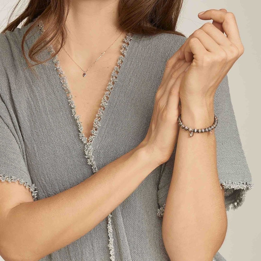 Herrenschmuck Tamara Comolli | Tamara Comolli - India Drop Armband Small Greywood