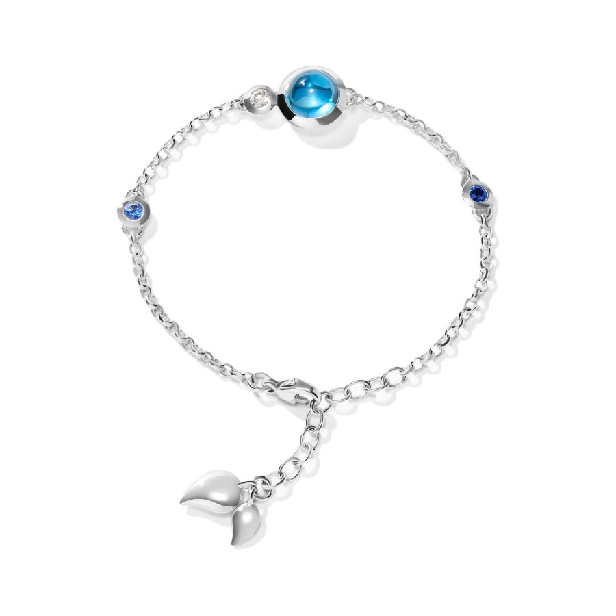 Armschmuck Tamara Comolli | Tamara Comolli - Bouton Armband Mini Chain 'Ocean' Small/Medium