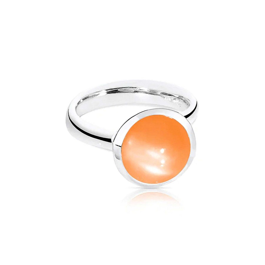 Ringe Tamara Comolli | Tamara Comolli - Bouton Ring Large Oranger Mondstein