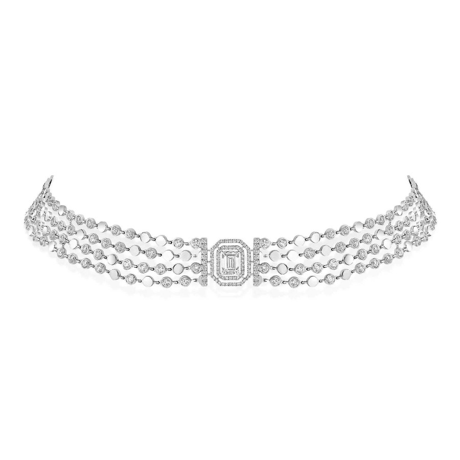 Halsschmuck Messika | Messika - D-Vibes Mehrreihiger Choker