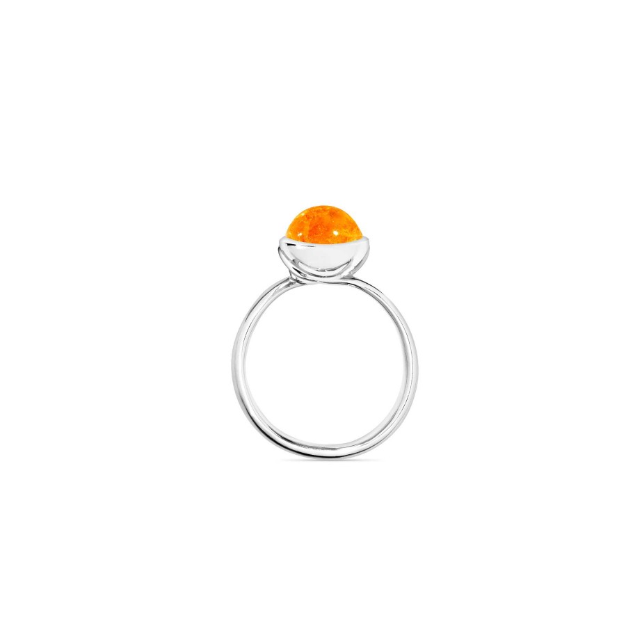 Ringe Tamara Comolli | Tamara Comolli - Bouton Ring Small Mandarin Granat