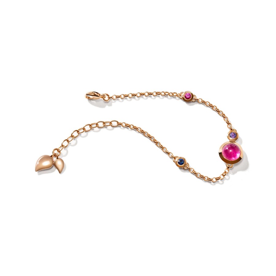 Armschmuck Tamara Comolli | Tamara Comolli - Bouton Armband Mini Chain 'Wildberry' Small/Medium