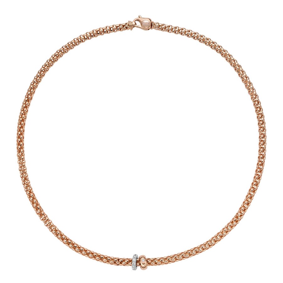 Halsschmuck FOPE | Fope - Flex'It Solo Collier Mit Diamanten